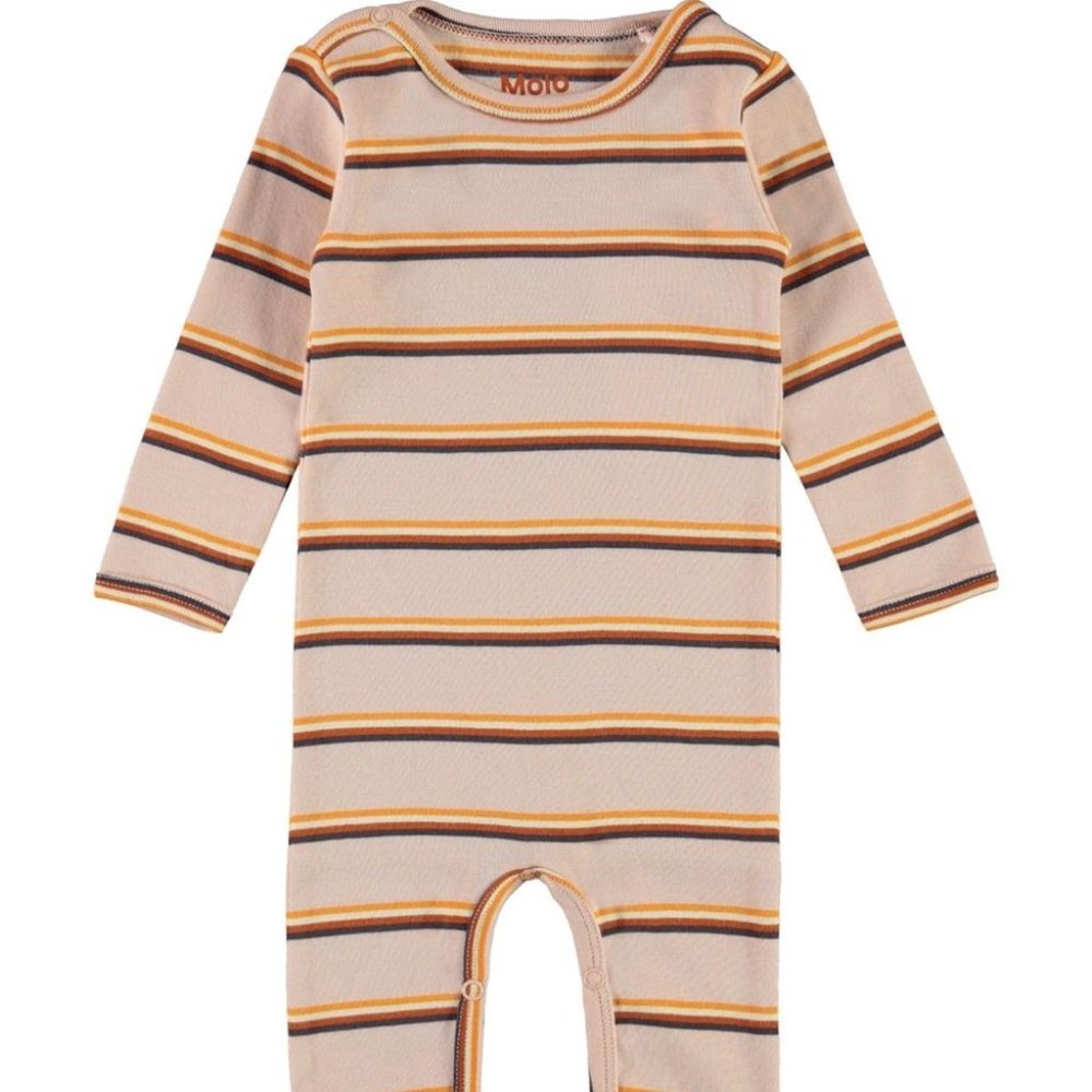 MOLO Baby Pink Striped Fenez Bodysuit - 6 months